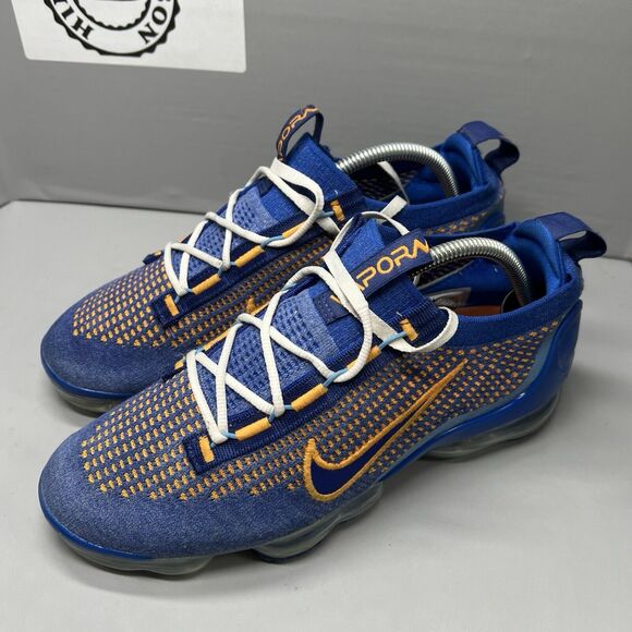 Nike Air VaporMax FK Flyknit 2021 New York Knicks FD0712 400 Men Sz 9 Preowned - Picture 14 of 14